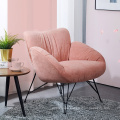 Modern design comfortable soft sponge pink chair home furniture set bedroom relaxing sofa chair